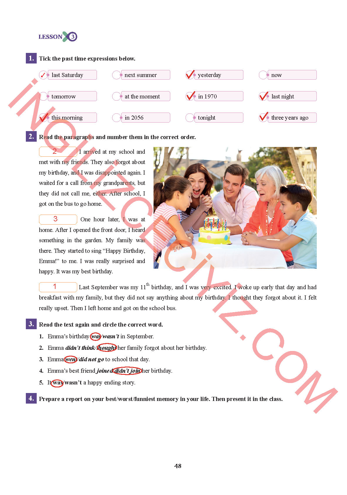 7. Sınıf İngilizce Sdr İpekyolu Yayınları Kitabı Sayfa 48 Cevapları