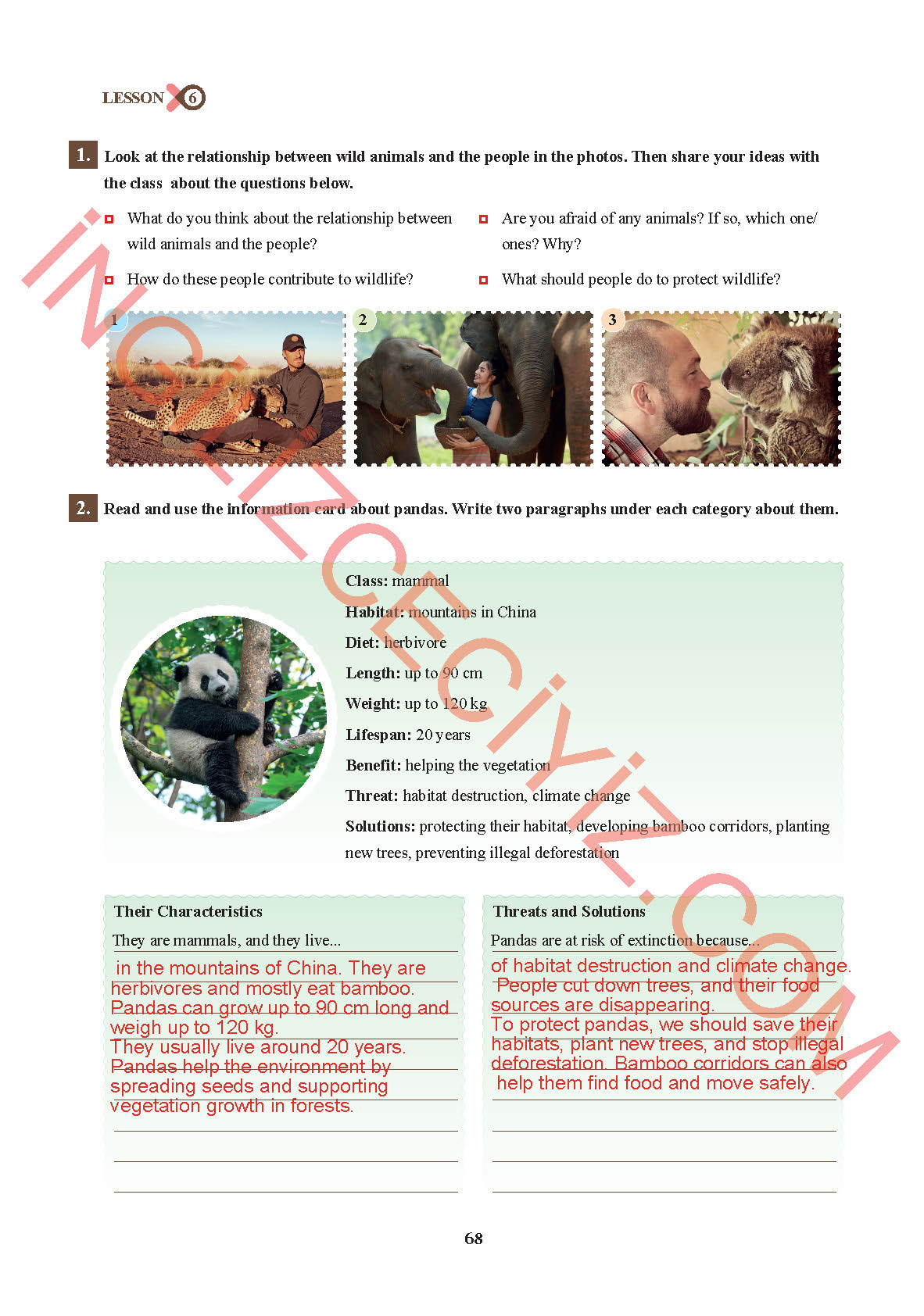 7. Sınıf İngilizce Sdr İpekyolu Yayınları Kitabı Sayfa 68 Cevapları