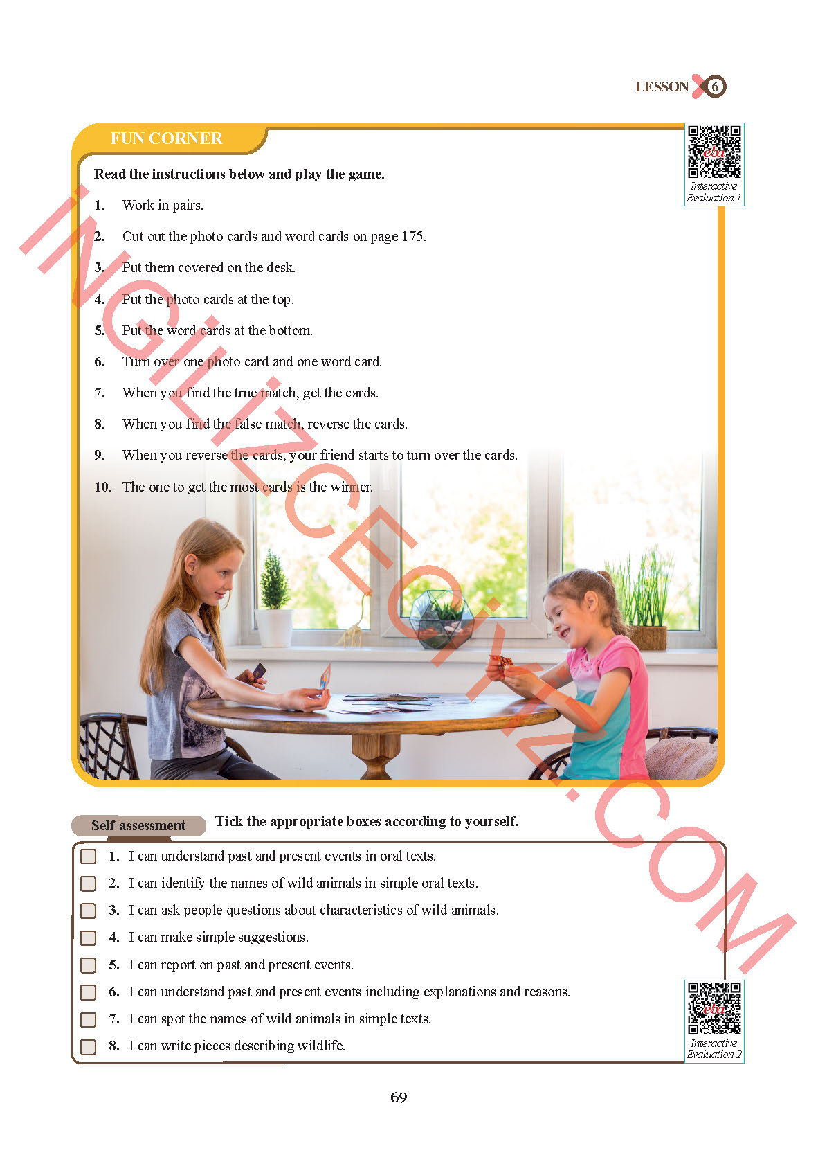 7. Sınıf İngilizce Sdr İpekyolu Yayınları Kitabı Sayfa 69 Cevapları