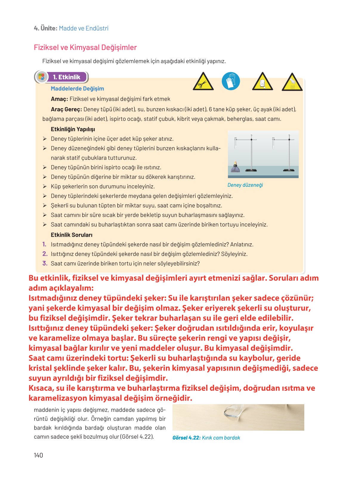 8. Sınıf Hecce Yayıncılık Fen Bilimleri Ders Kitabı Sayfa 140 Cevapları