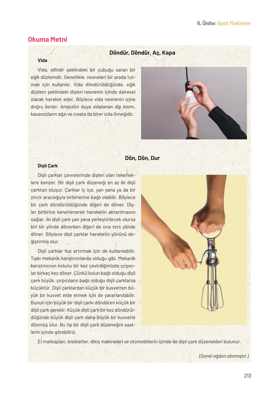 8. Sınıf Hecce Yayıncılık Fen Bilimleri Ders Kitabı Sayfa 213 Cevapları