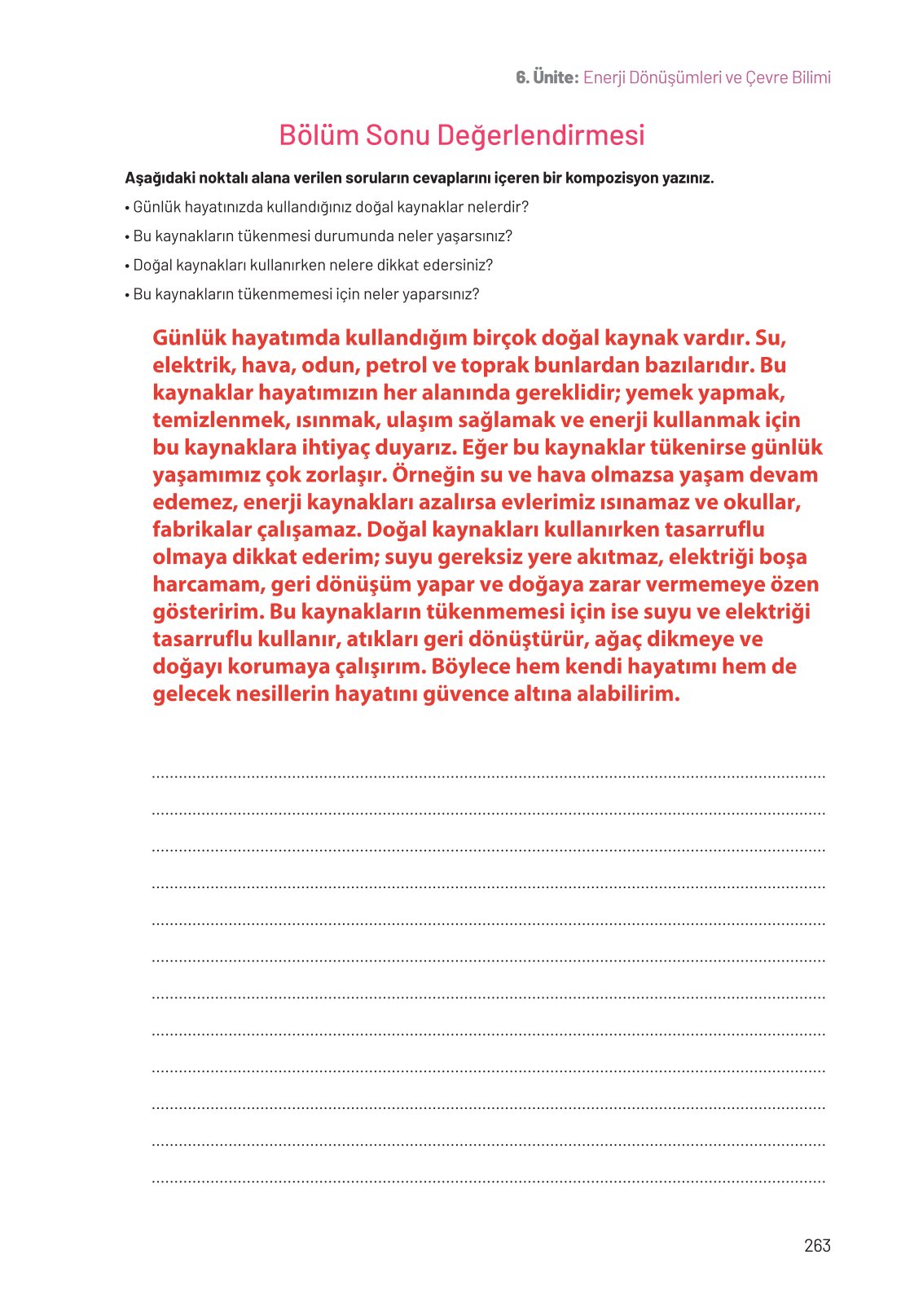 8. Sınıf Hecce Yayıncılık Fen Bilimleri Ders Kitabı Sayfa 263 Cevapları 8. Sınıf Hecce Yayıncılık Fen Bilimleri Ders Kitabı Sayfa 263 Cevapları