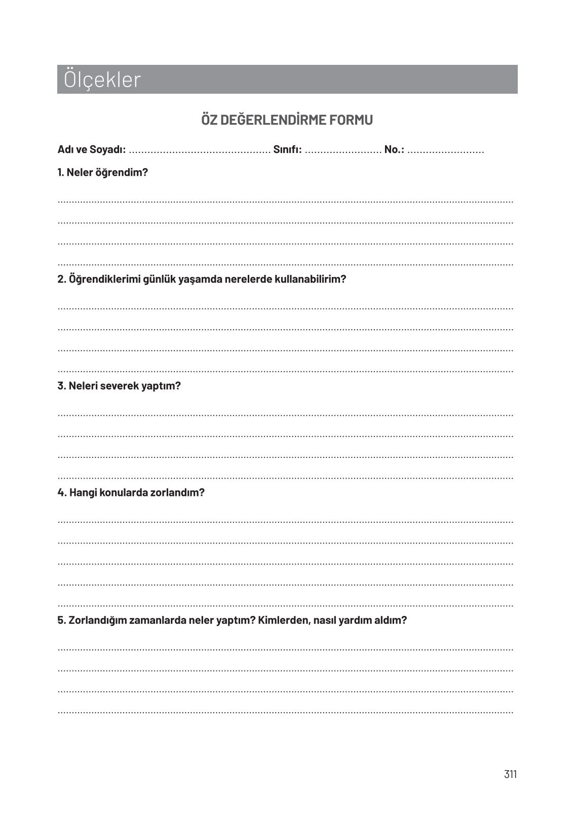 8. Sınıf Hecce Yayıncılık Fen Bilimleri Ders Kitabı Sayfa 311 Cevapları