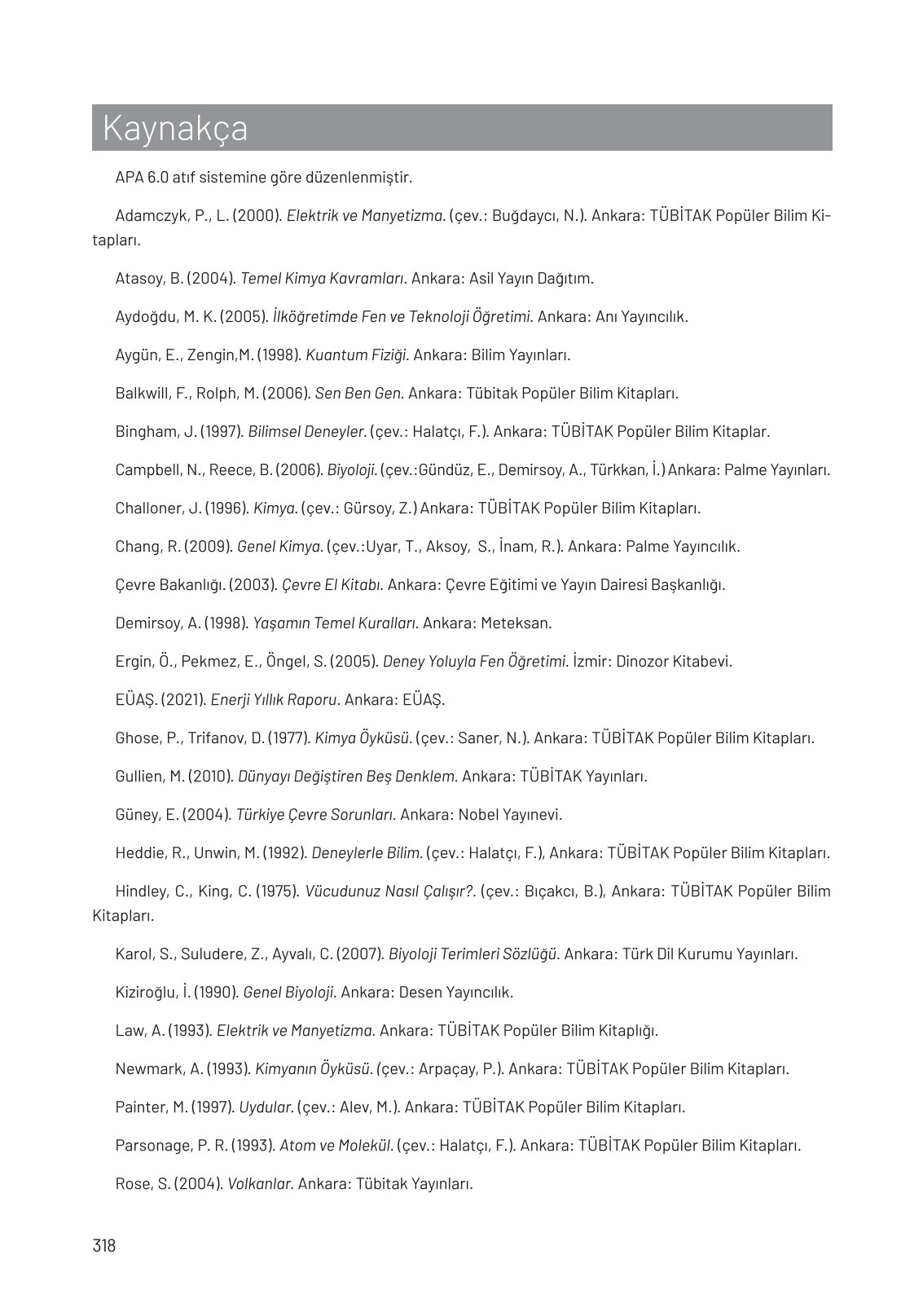 8. Sınıf Hecce Yayıncılık Fen Bilimleri Ders Kitabı Sayfa 318 Cevapları