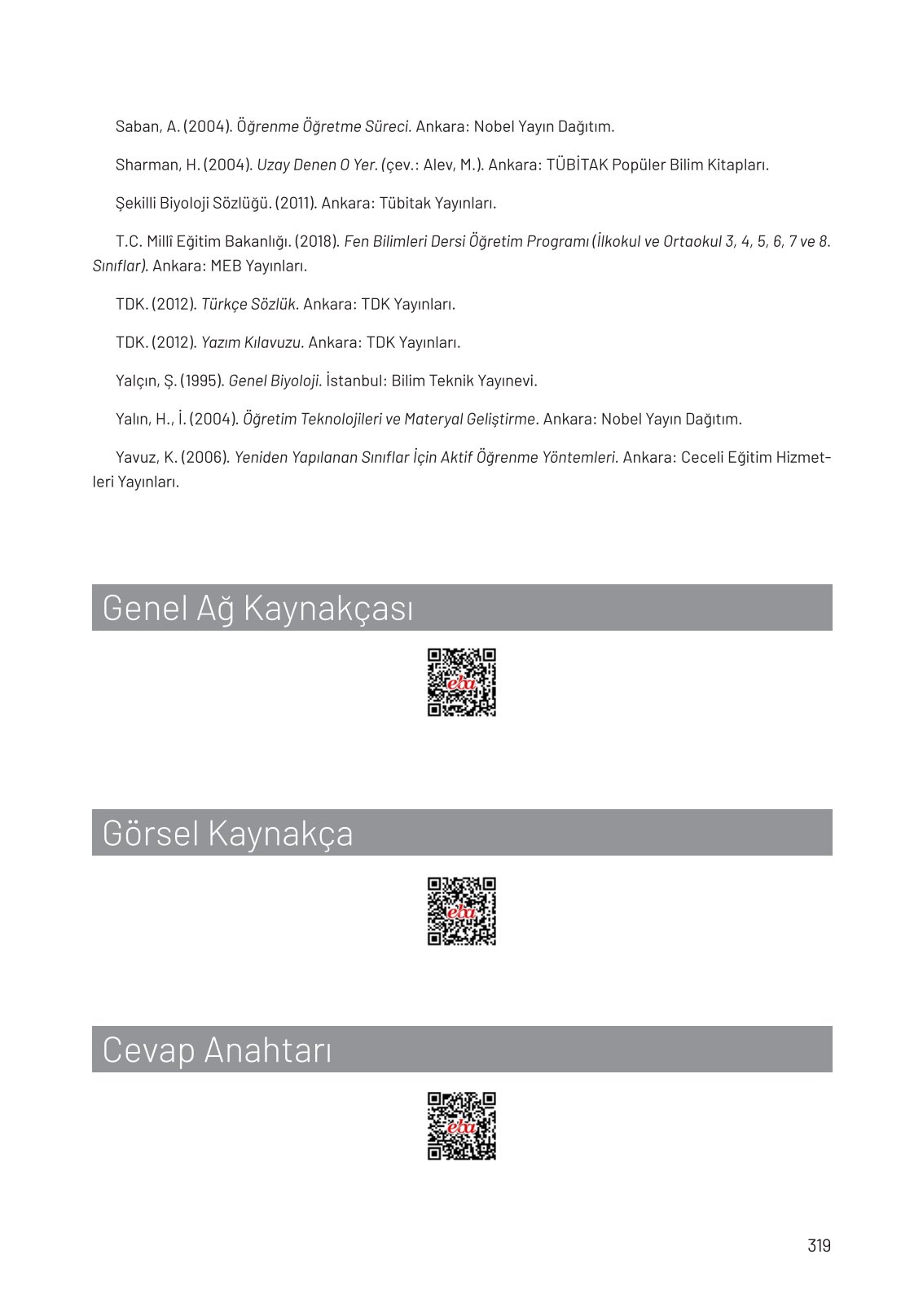 8. Sınıf Hecce Yayıncılık Fen Bilimleri Ders Kitabı Sayfa 319 Cevapları