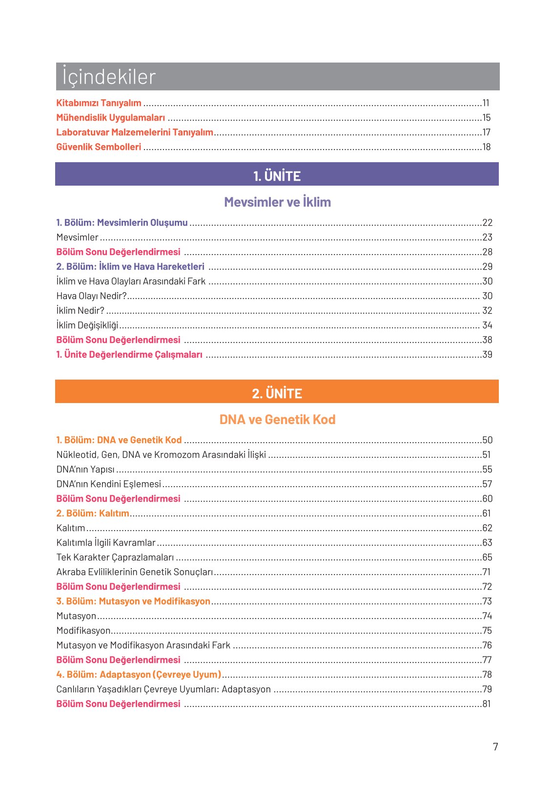 8. Sınıf Hecce Yayıncılık Fen Bilimleri Ders Kitabı Sayfa 7 Cevapları 8. Sınıf Hecce Yayıncılık Fen Bilimleri Ders Kitabı Sayfa 7 Cevapları