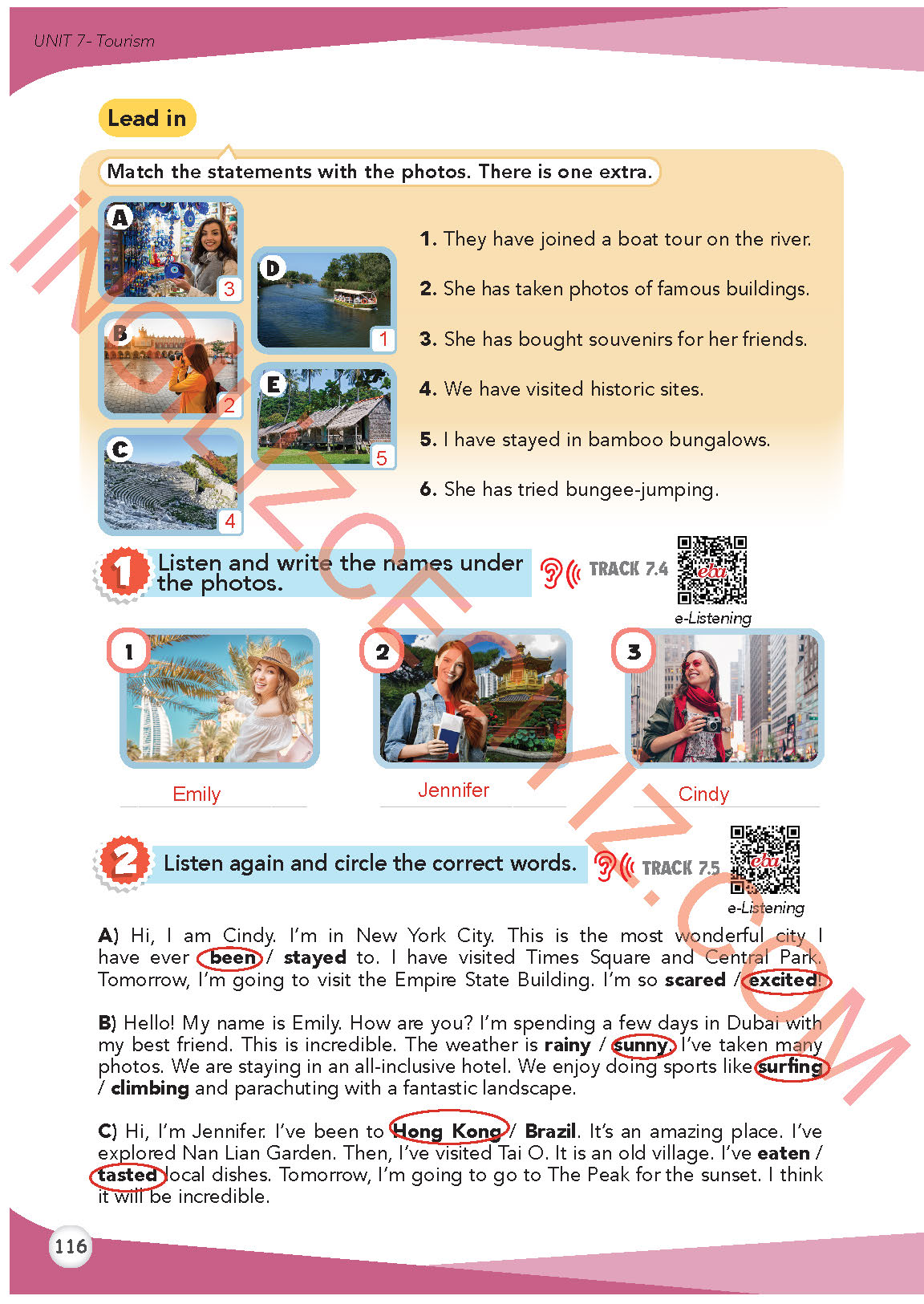 8. Sınıf İngilizce Meb Yayınları Kitabı Sayfa 116 Cevapları