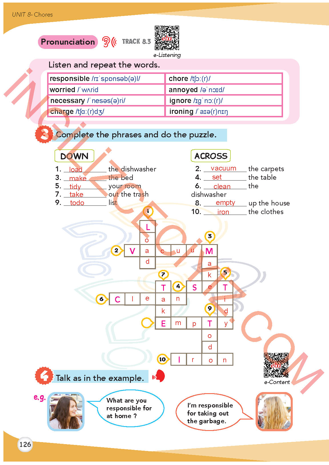 8. Sınıf İngilizce Meb Yayınları Kitabı Sayfa 126 Cevapları 8. Sınıf İngilizce Meb Yayınları Kitabı Sayfa 126 Cevapları