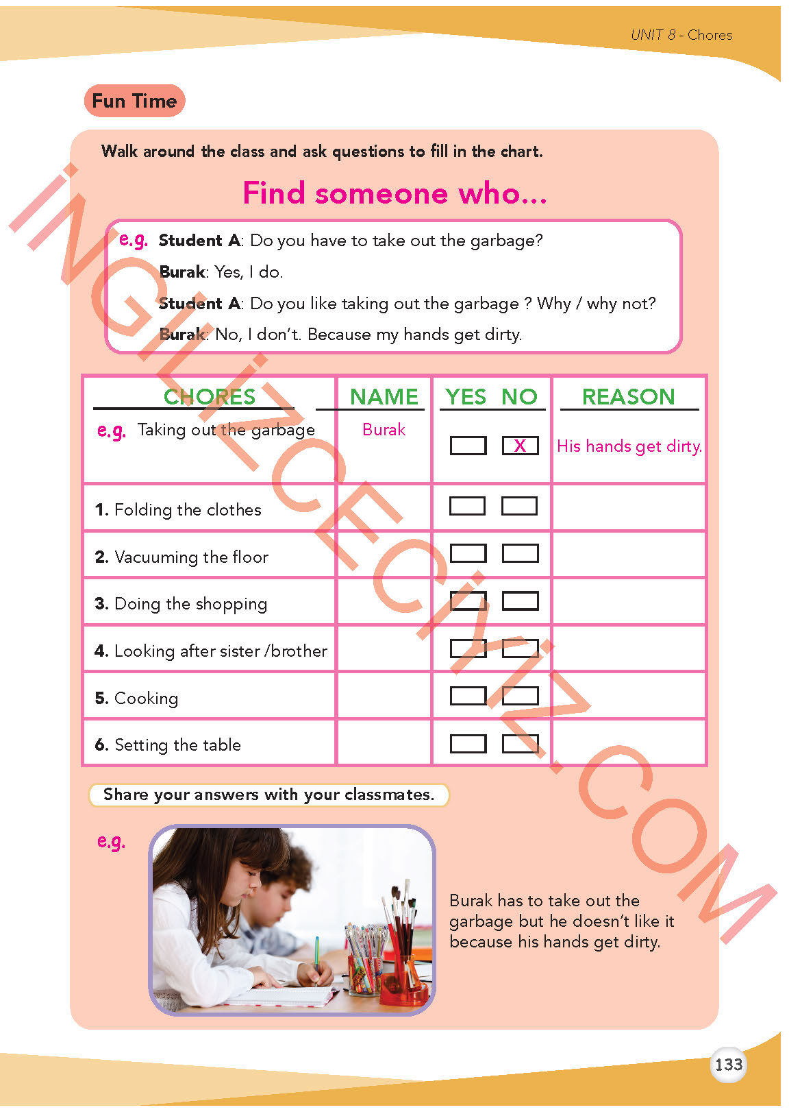 8. Sınıf İngilizce Meb Yayınları Kitabı Sayfa 133 Cevapları 8. Sınıf İngilizce Meb Yayınları Kitabı Sayfa 133 Cevapları