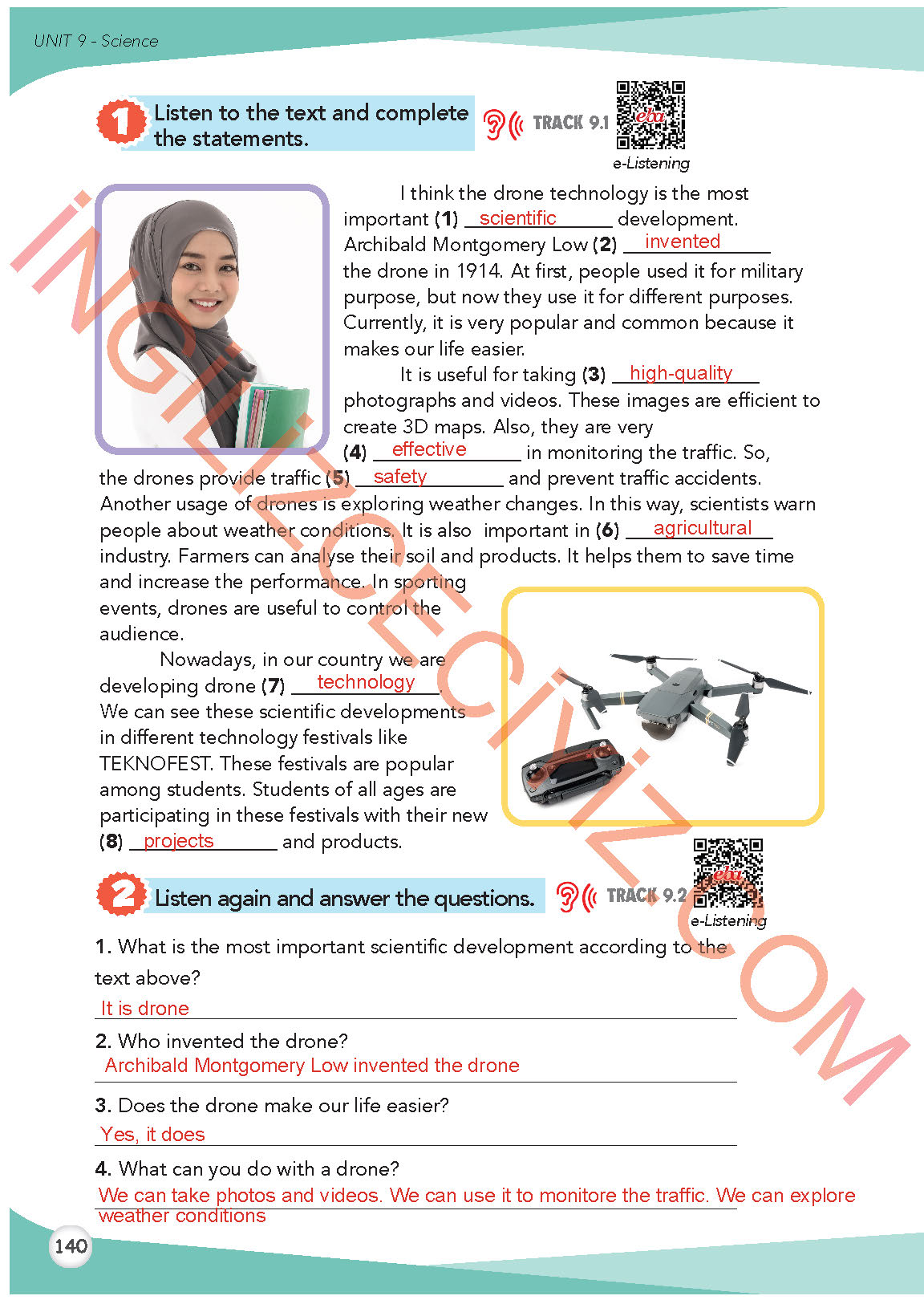 8. Sınıf İngilizce Meb Yayınları Kitabı Sayfa 140 Cevapları