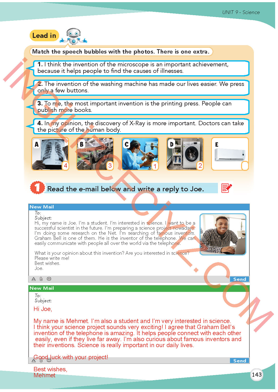8. Sınıf İngilizce Meb Yayınları Kitabı Sayfa 143 Cevapları