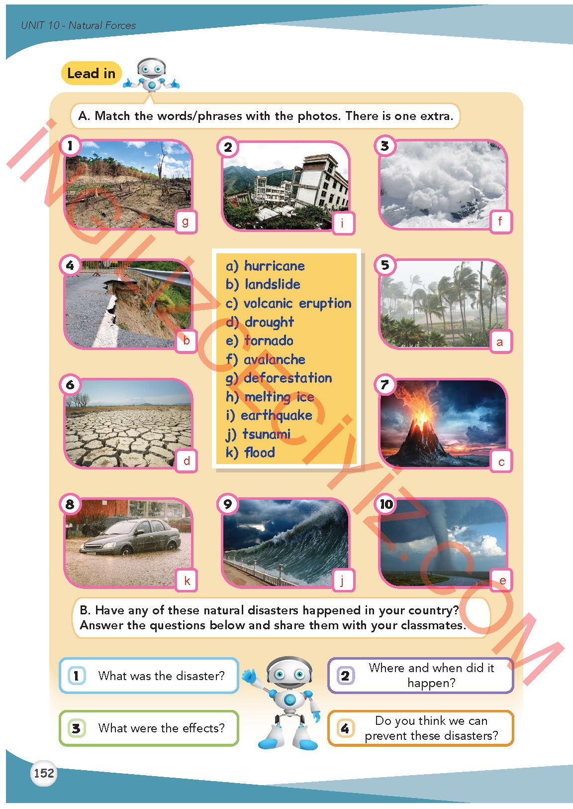 8. Sınıf İngilizce Meb Yayınları Kitabı Sayfa 152 Cevapları