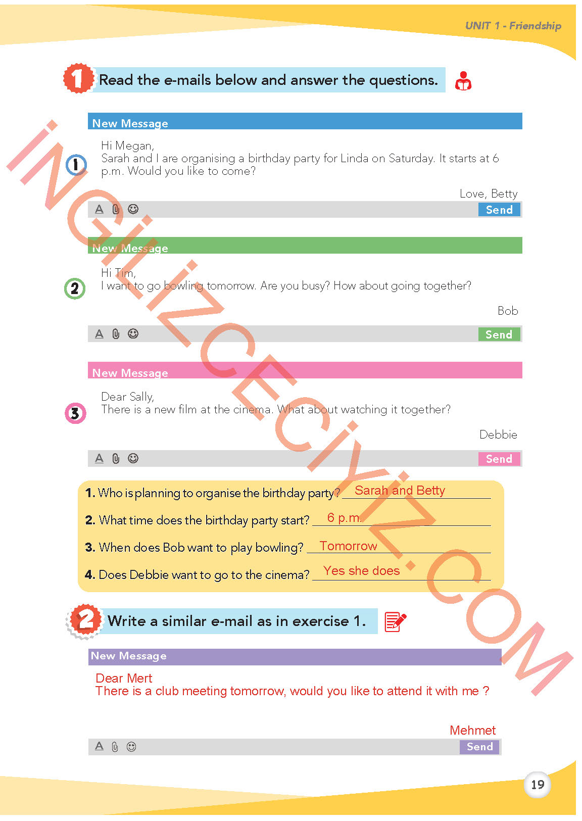 8. Sınıf İngilizce Meb Yayınları Kitabı Sayfa 19 Cevapları 8. Sınıf İngilizce Meb Yayınları Kitabı Sayfa 19 Cevapları