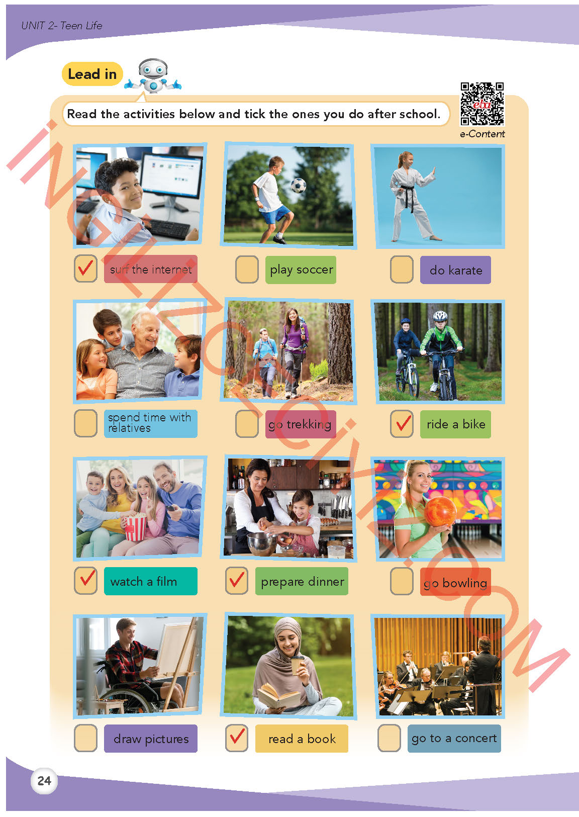 8. Sınıf İngilizce Meb Yayınları Kitabı Sayfa 24 Cevapları