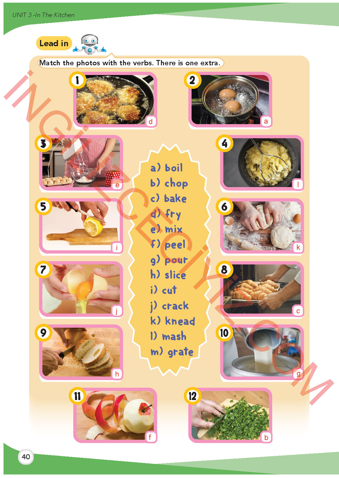 8. Sınıf İngilizce Meb Yayınları Kitabı Sayfa 40 Cevapları