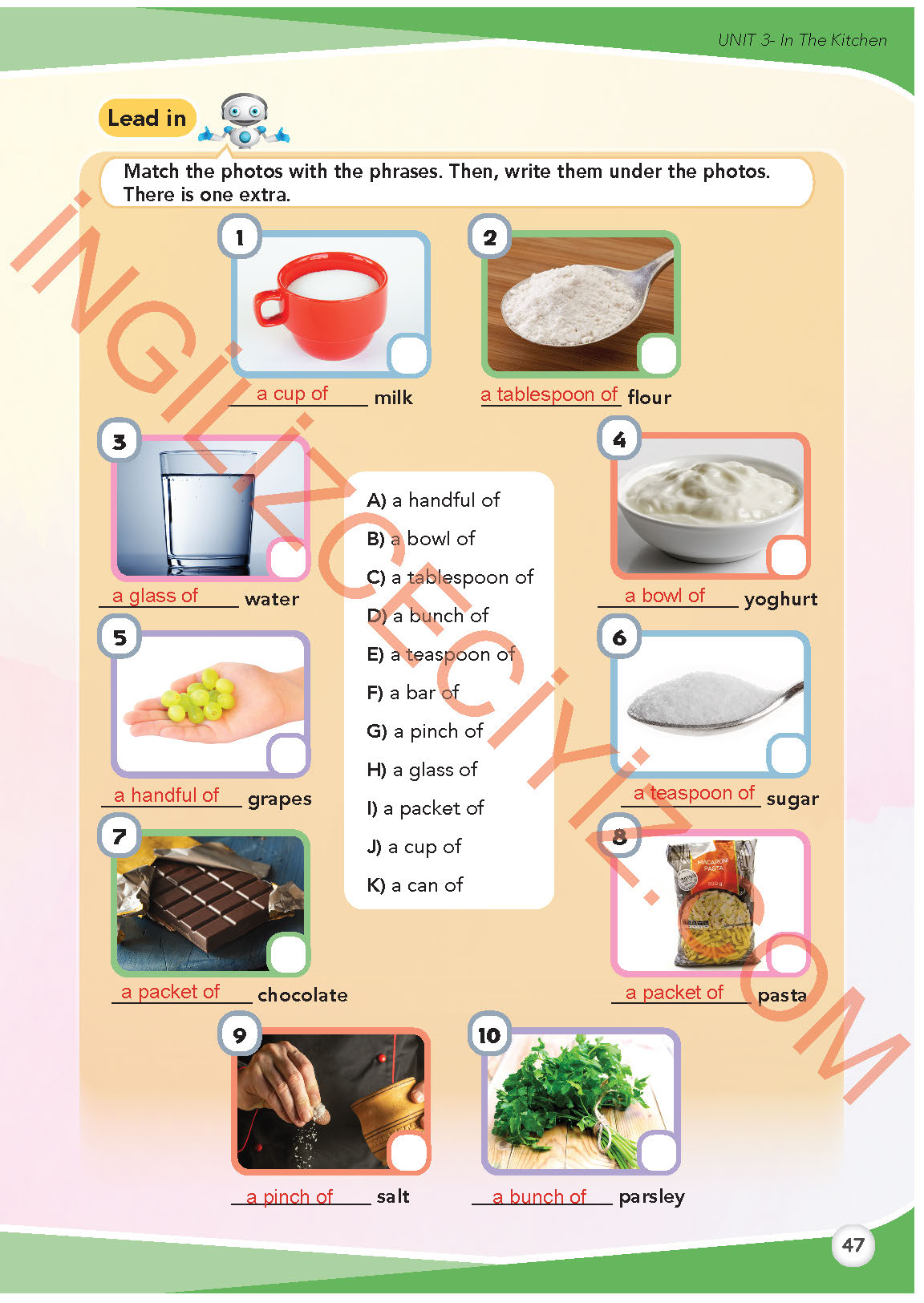 8. Sınıf İngilizce Meb Yayınları Kitabı Sayfa 47 Cevapları