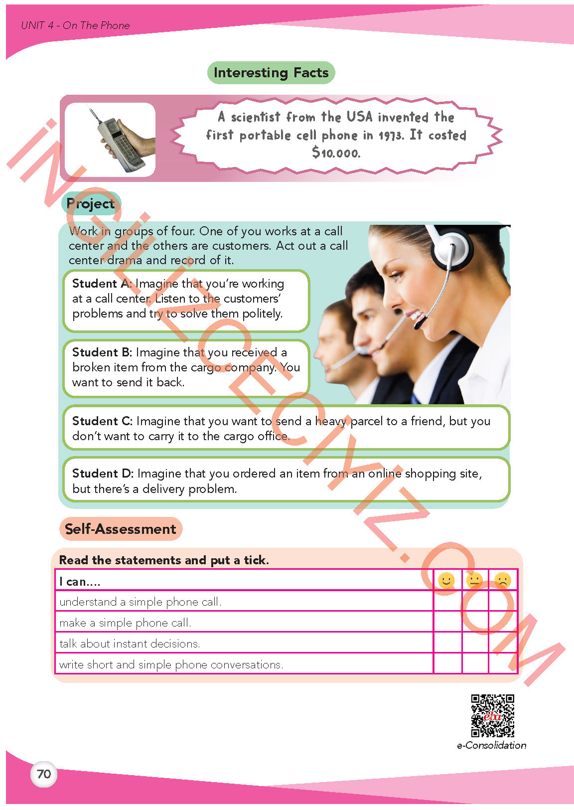 8. Sınıf İngilizce Meb Yayınları Kitabı Sayfa 70 Cevapları