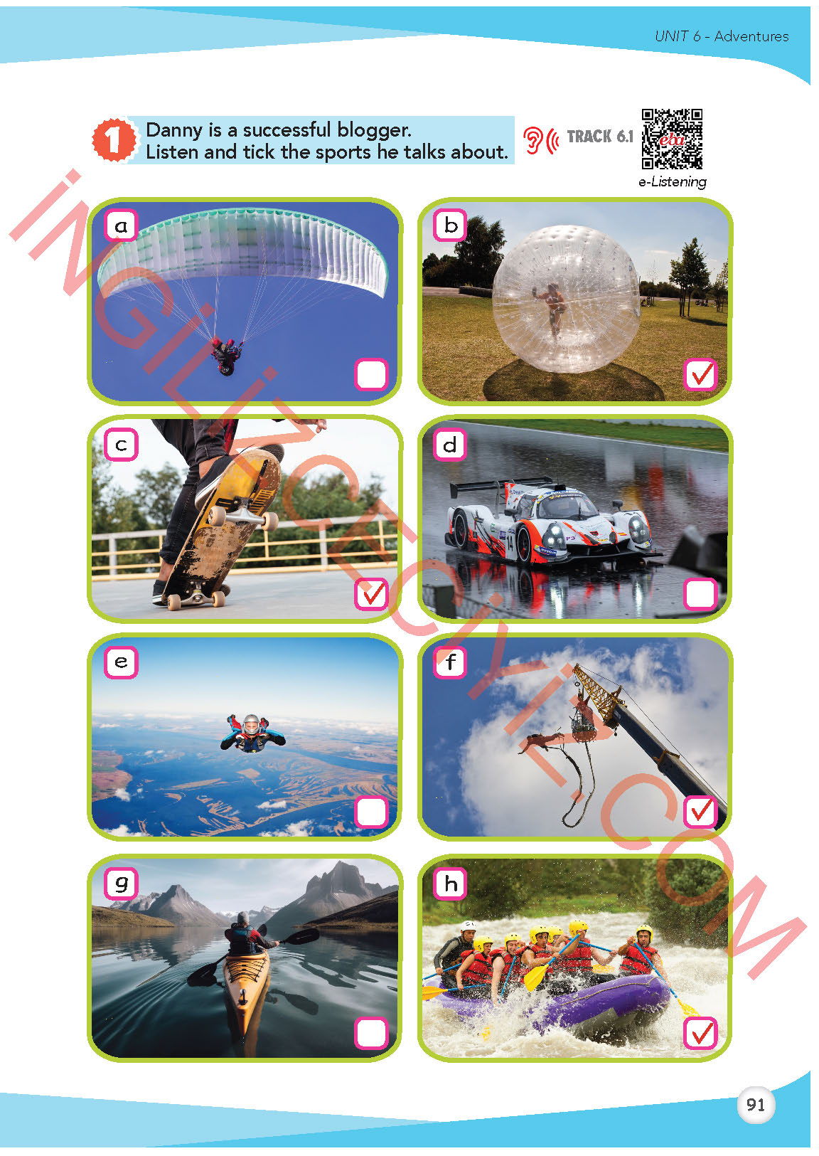 8. Sınıf İngilizce Meb Yayınları Kitabı Sayfa 91 Cevapları