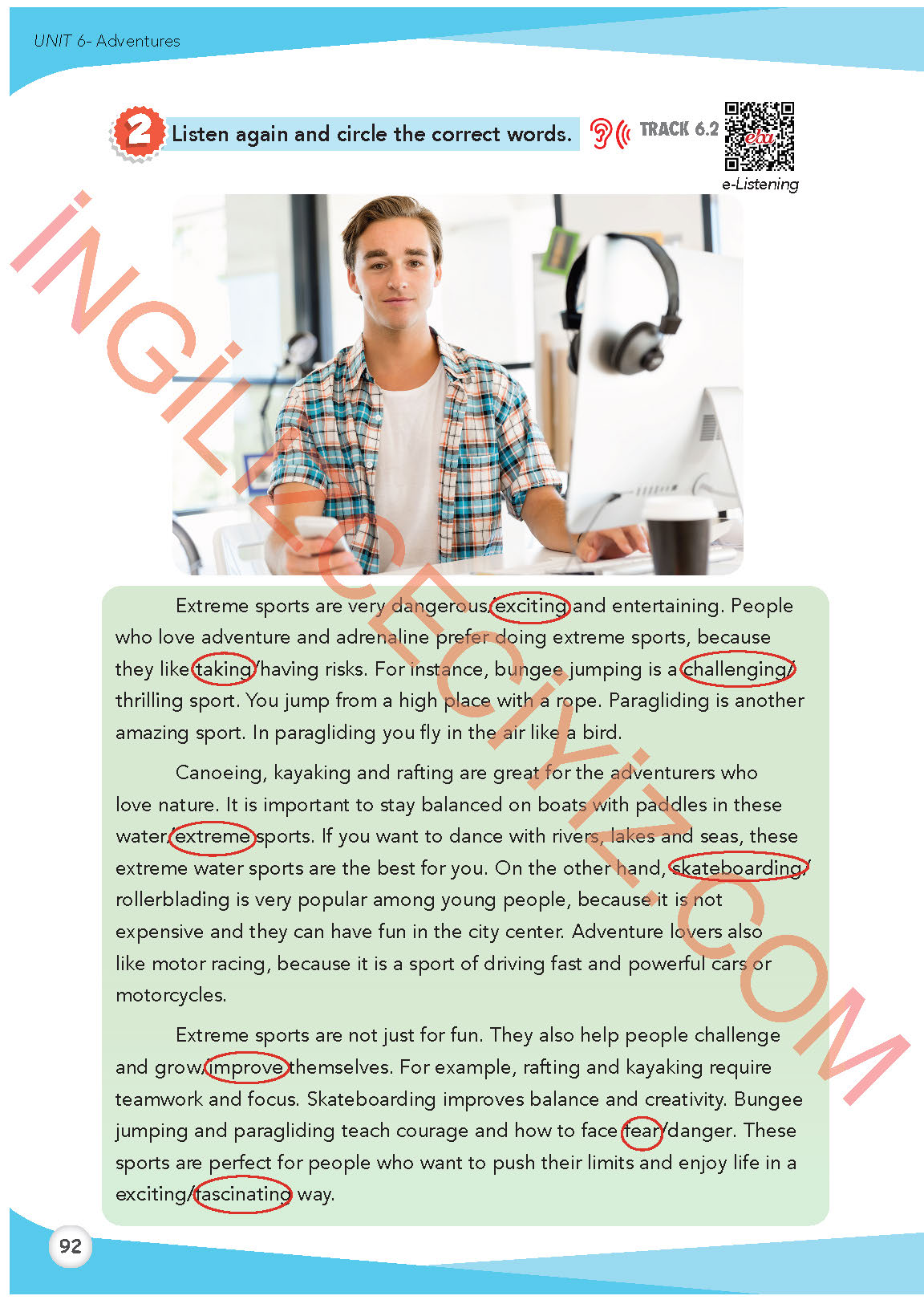 8. Sınıf İngilizce Meb Yayınları Kitabı Sayfa 92 Cevapları