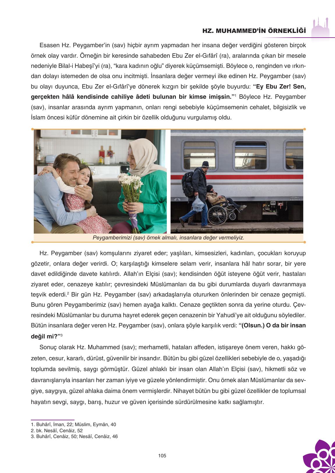 8. Sınıf Sdr İpekyolu Yayıncılık Din Kültürü Ve Ahlak Bilgisi Ders Kitabı Sayfa 106 Cevapları