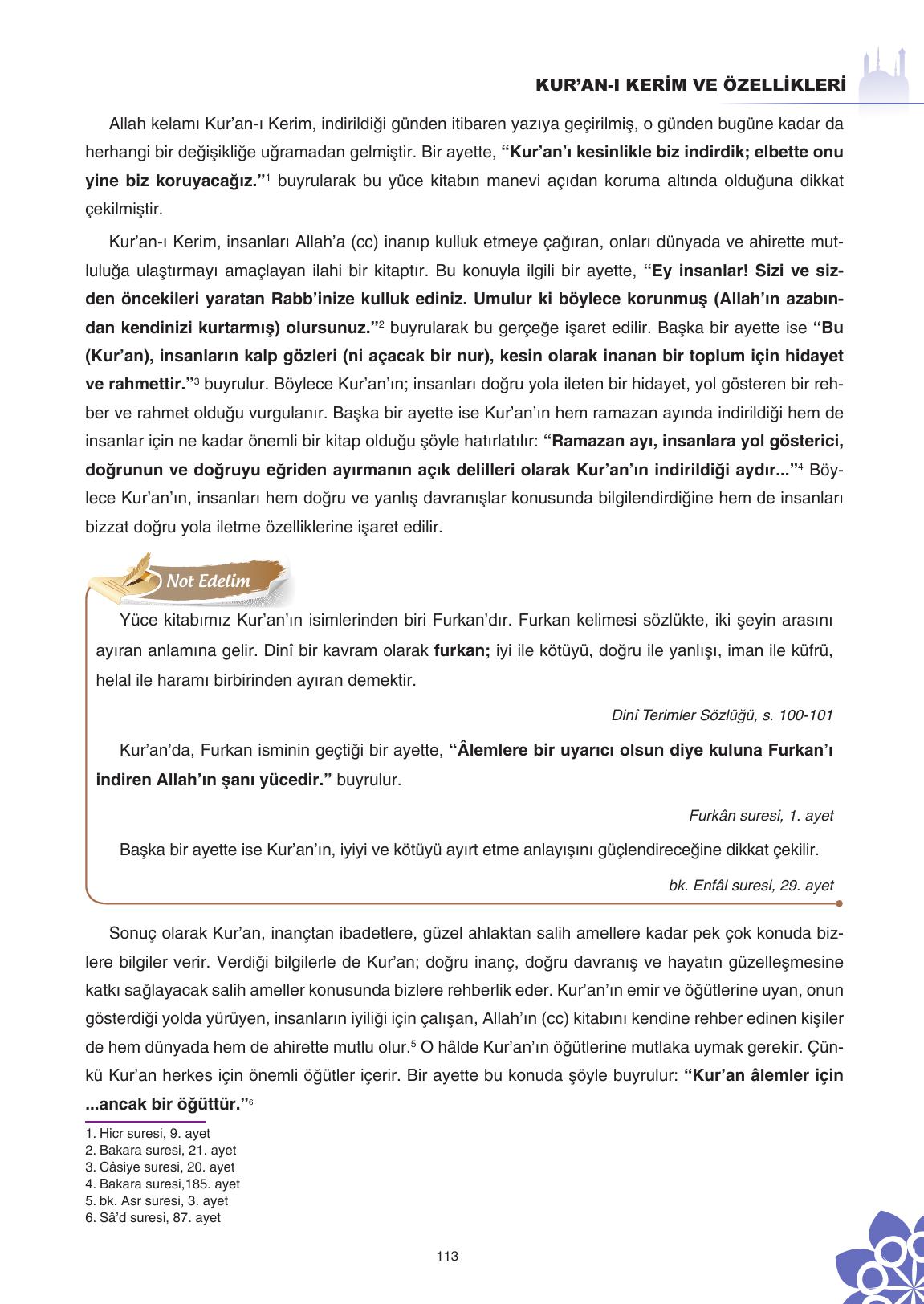 8. Sınıf Sdr İpekyolu Yayıncılık Din Kültürü Ve Ahlak Bilgisi Ders Kitabı Sayfa 114 Cevapları