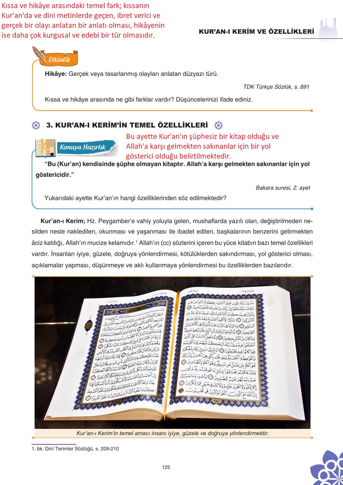 8. Sınıf Sdr İpekyolu Yayıncılık Din Kültürü Ve Ahlak Bilgisi Ders Kitabı Sayfa 126 Cevapları