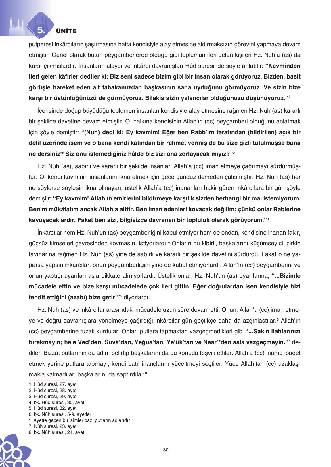 8. Sınıf Sdr İpekyolu Yayıncılık Din Kültürü Ve Ahlak Bilgisi Ders Kitabı Sayfa 131 Cevapları