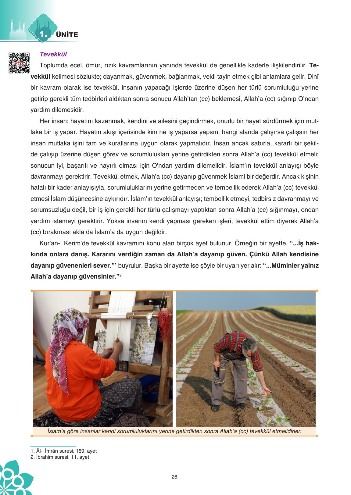 8. Sınıf Sdr İpekyolu Yayıncılık Din Kültürü Ve Ahlak Bilgisi Ders Kitabı Sayfa 27 Cevapları