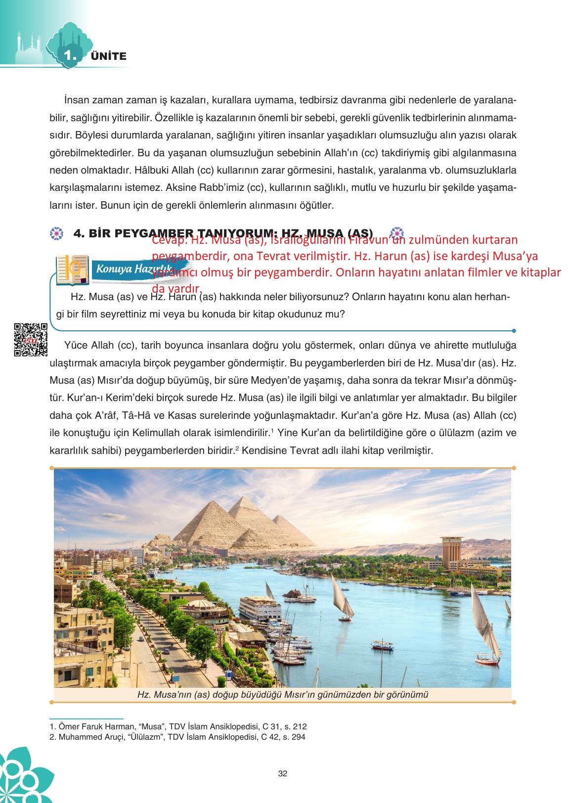 8. Sınıf Sdr İpekyolu Yayıncılık Din Kültürü Ve Ahlak Bilgisi Ders Kitabı Sayfa 33 Cevapları