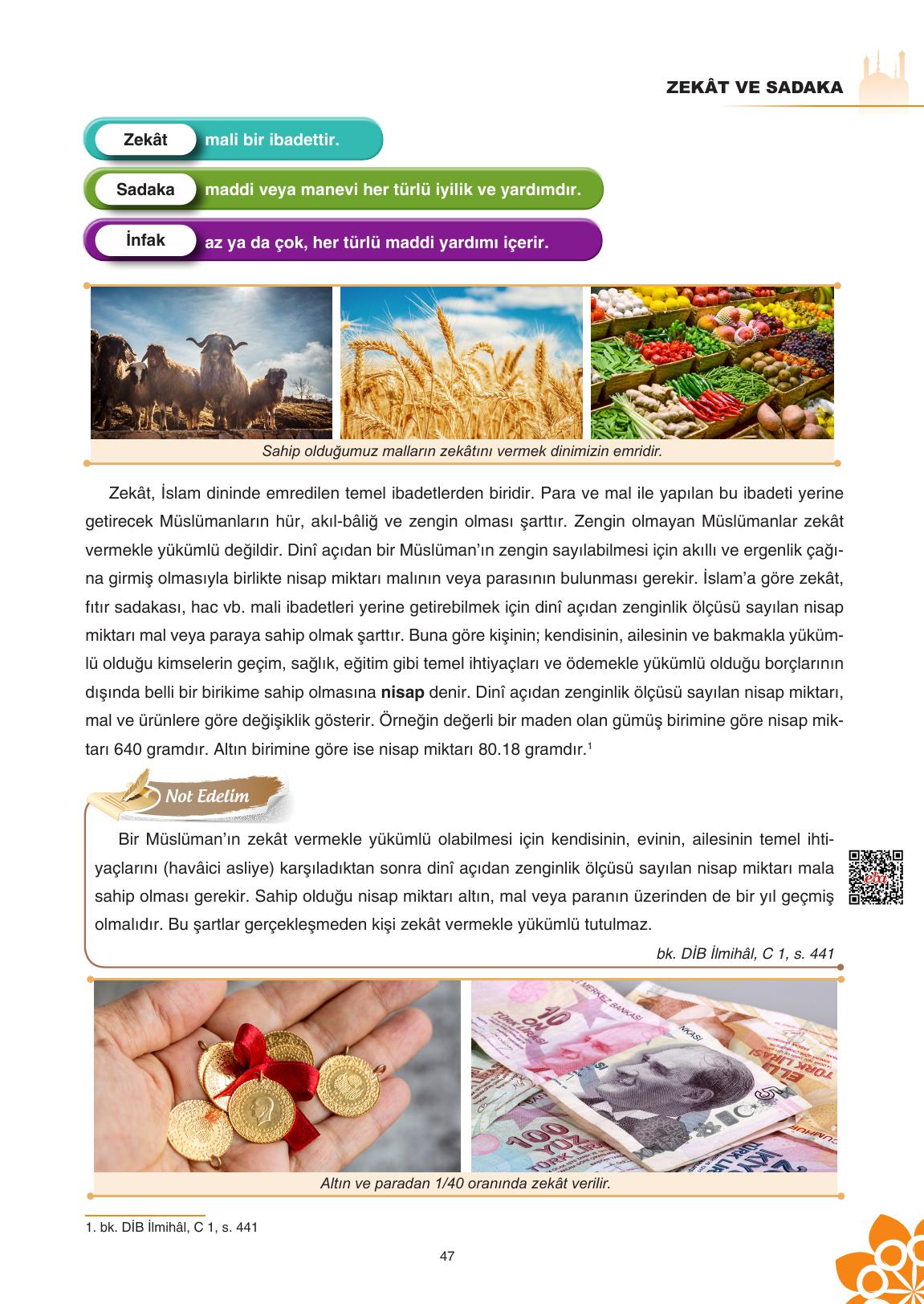 8. Sınıf Sdr İpekyolu Yayıncılık Din Kültürü Ve Ahlak Bilgisi Ders Kitabı Sayfa 48 Cevapları