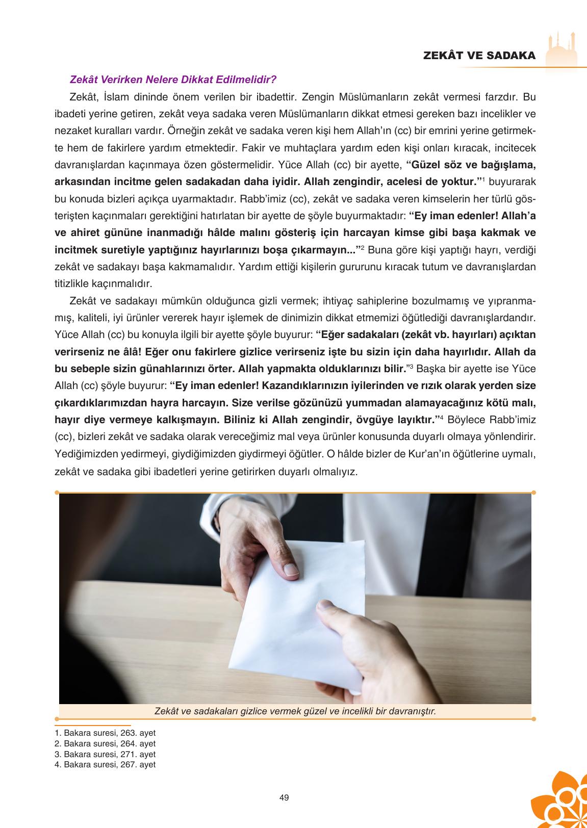 8. Sınıf Sdr İpekyolu Yayıncılık Din Kültürü Ve Ahlak Bilgisi Ders Kitabı Sayfa 50 Cevapları