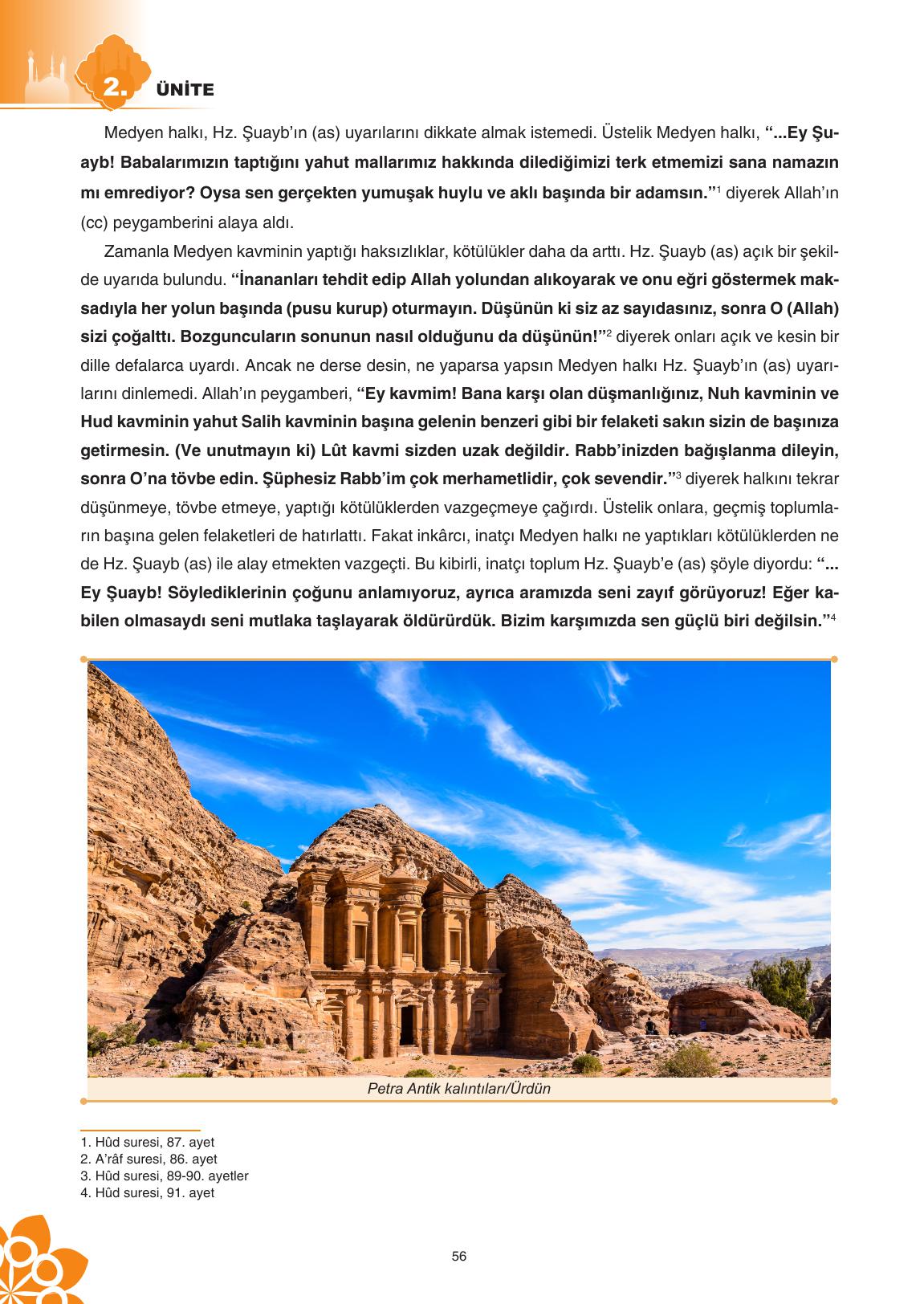 8. Sınıf Sdr İpekyolu Yayıncılık Din Kültürü Ve Ahlak Bilgisi Ders Kitabı Sayfa 57 Cevapları