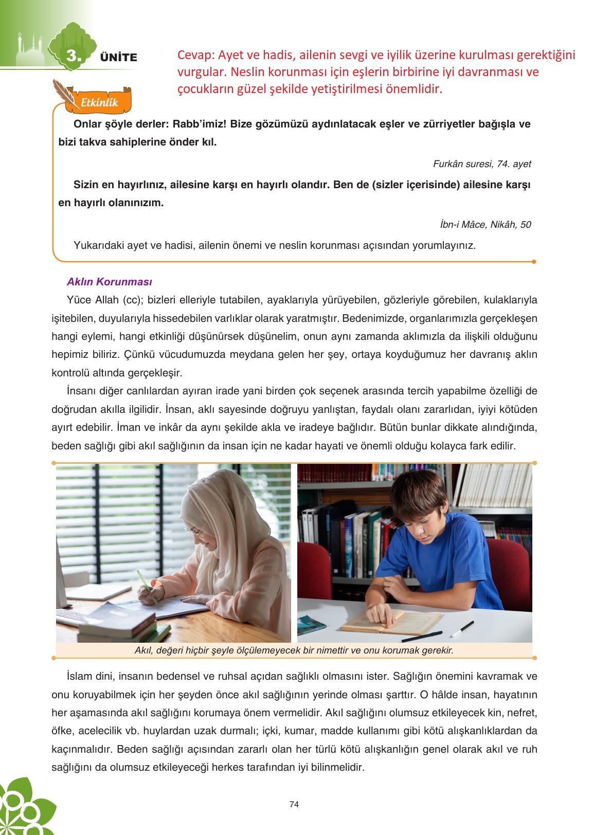 8. Sınıf Sdr İpekyolu Yayıncılık Din Kültürü Ve Ahlak Bilgisi Ders Kitabı Sayfa 75 Cevapları