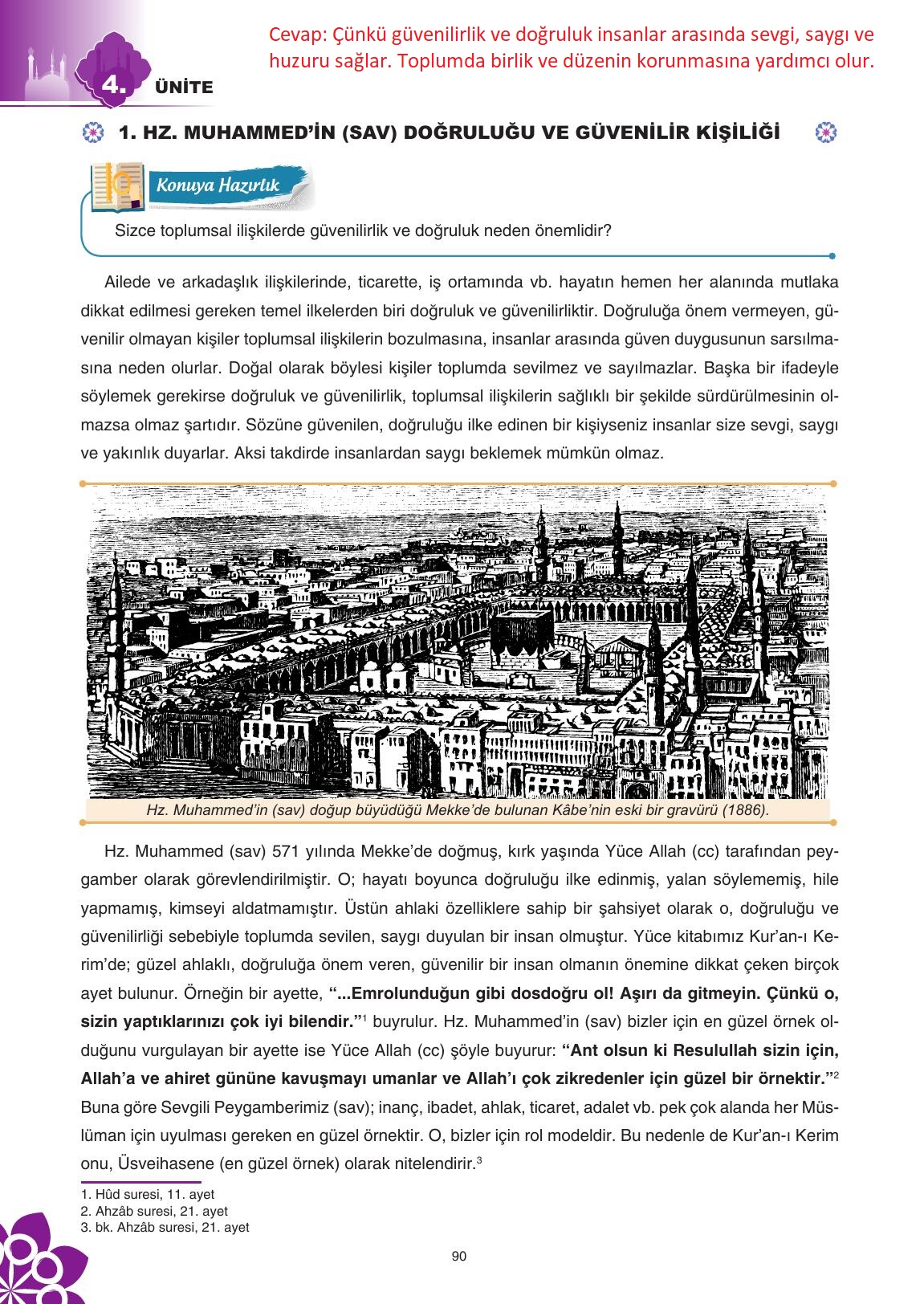 8. Sınıf Sdr İpekyolu Yayıncılık Din Kültürü Ve Ahlak Bilgisi Ders Kitabı Sayfa 91 Cevapları