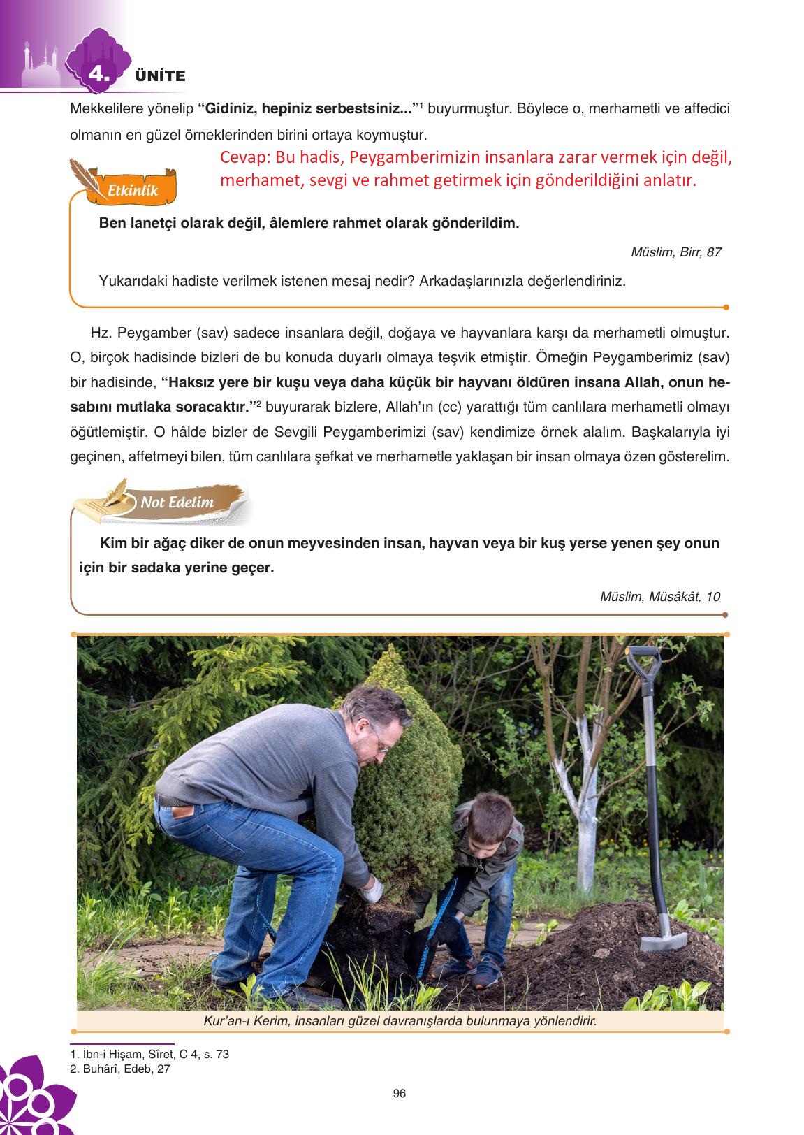 8. Sınıf Sdr İpekyolu Yayıncılık Din Kültürü Ve Ahlak Bilgisi Ders Kitabı Sayfa 97 Cevapları