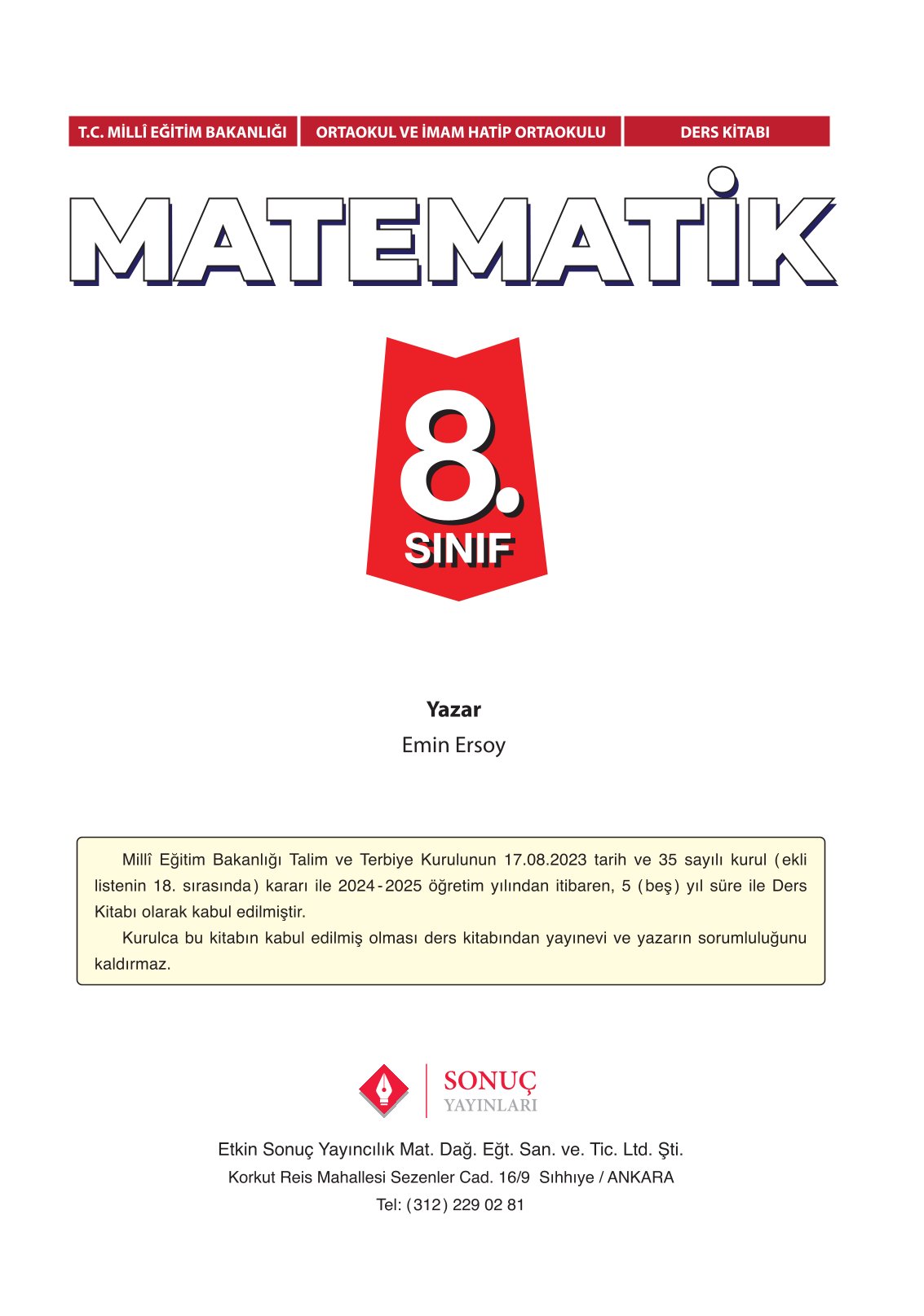 8. Sınıf Sonuç Yayınları Matematik Ders Kitabı Sayfa 1 Cevapları