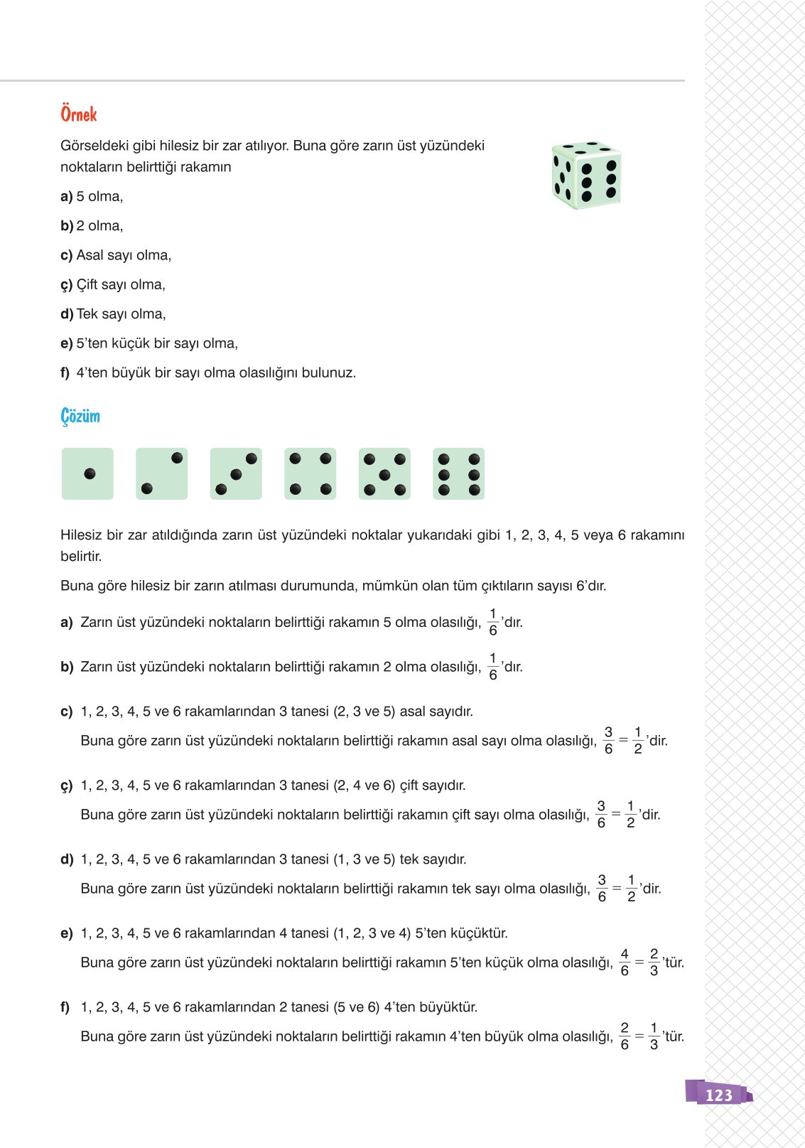 8. Sınıf Sonuç Yayınları Matematik Ders Kitabı Sayfa 123 Cevapları