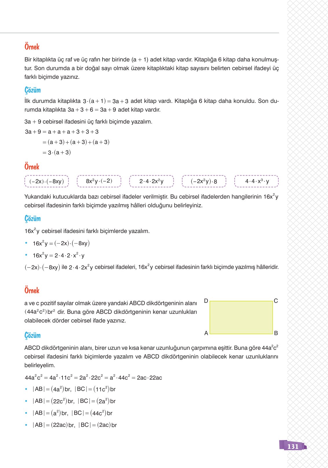 8. Sınıf Sonuç Yayınları Matematik Ders Kitabı Sayfa 131 Cevapları