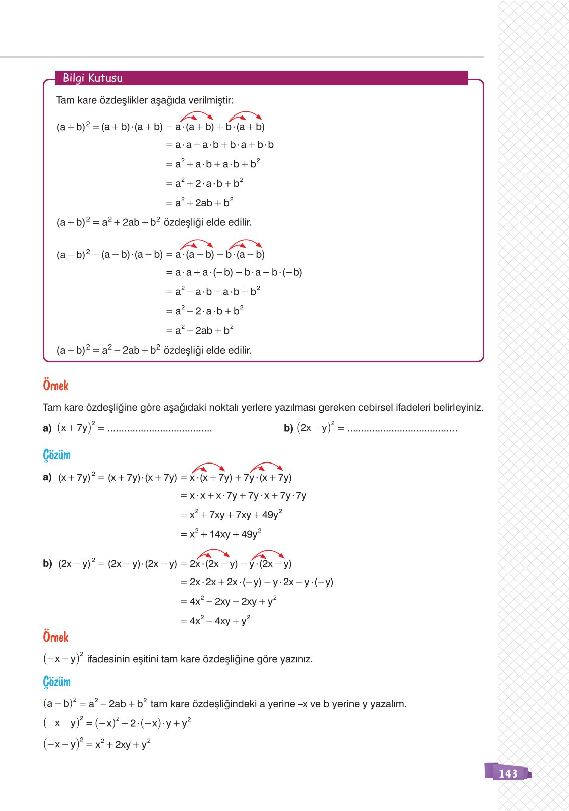 8. Sınıf Sonuç Yayınları Matematik Ders Kitabı Sayfa 143 Cevapları