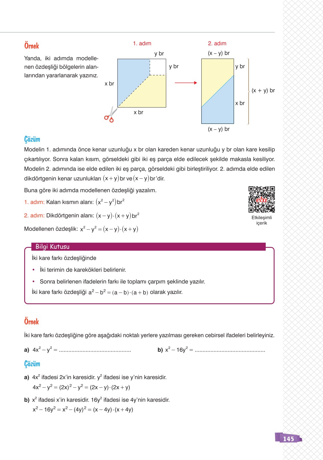 8. Sınıf Sonuç Yayınları Matematik Ders Kitabı Sayfa 145 Cevapları