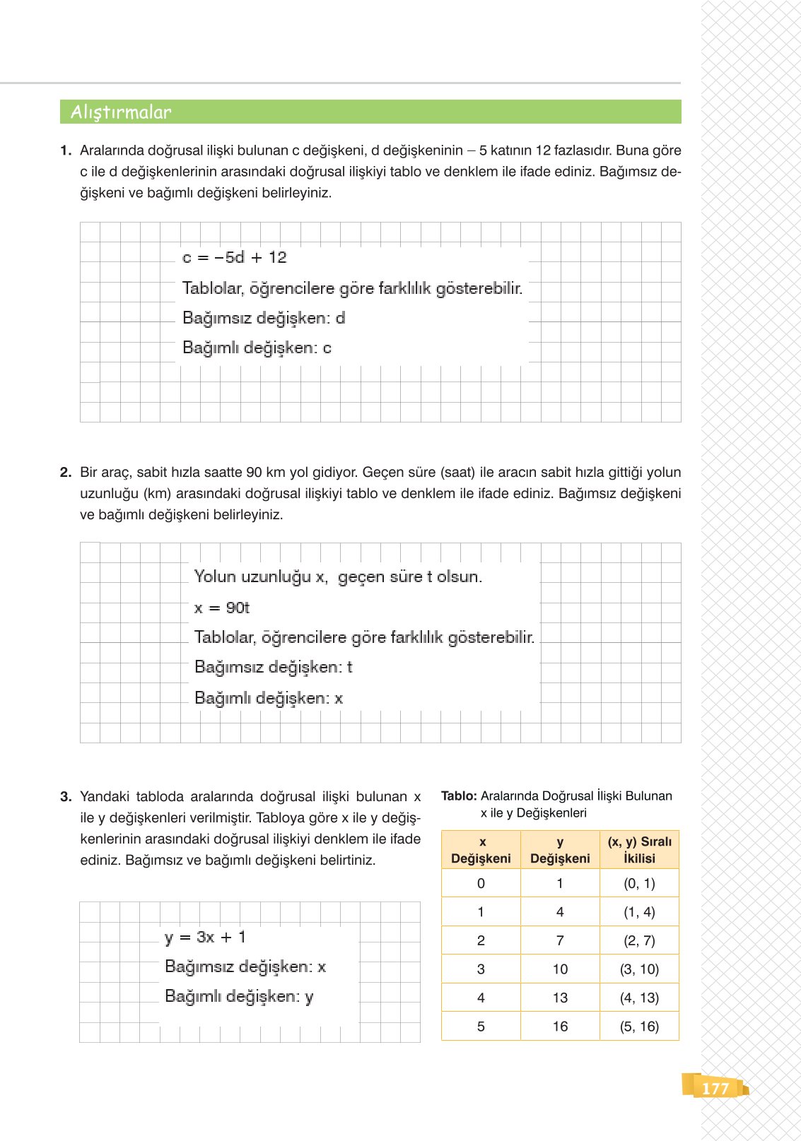 8. Sınıf Sonuç Yayınları Matematik Ders Kitabı Sayfa 177 Cevapları 8. Sınıf Sonuç Yayınları Matematik Ders Kitabı Sayfa 177 Cevapları