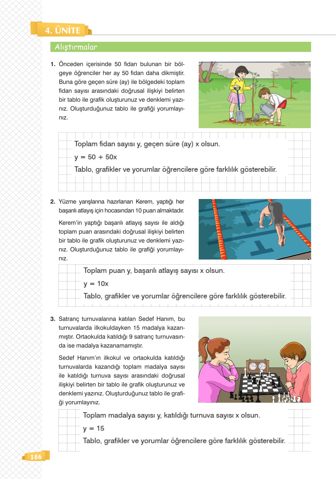 8. Sınıf Sonuç Yayınları Matematik Ders Kitabı Sayfa 186 Cevapları 8. Sınıf Sonuç Yayınları Matematik Ders Kitabı Sayfa 186 Cevapları