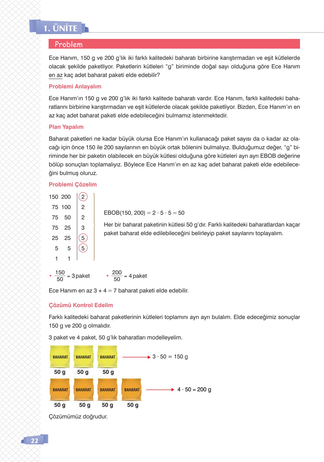 8. Sınıf Sonuç Yayınları Matematik Ders Kitabı Sayfa 22 Cevapları