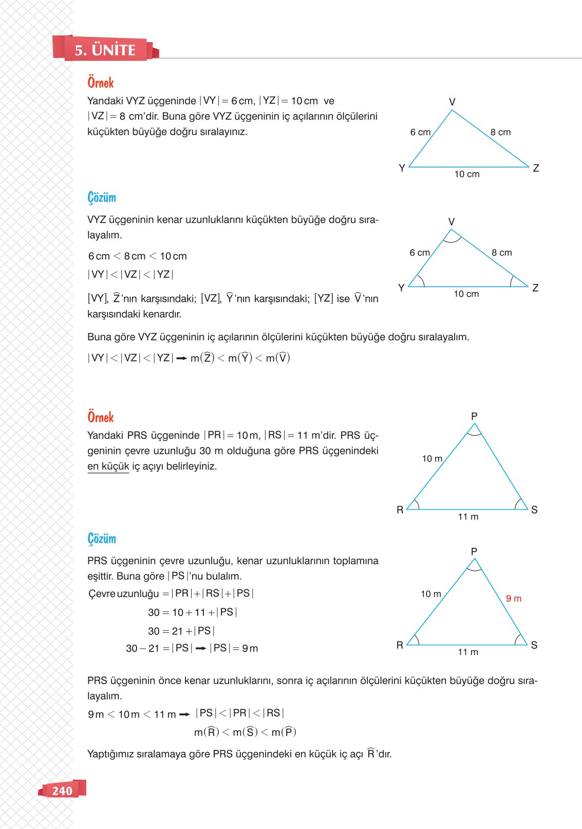 8. Sınıf Sonuç Yayınları Matematik Ders Kitabı Sayfa 240 Cevapları
