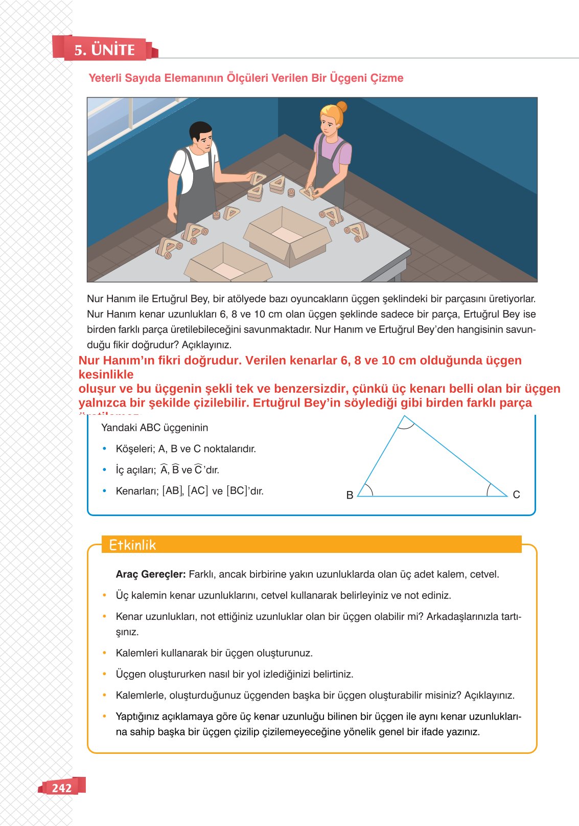 8. Sınıf Sonuç Yayınları Matematik Ders Kitabı Sayfa 242 Cevapları