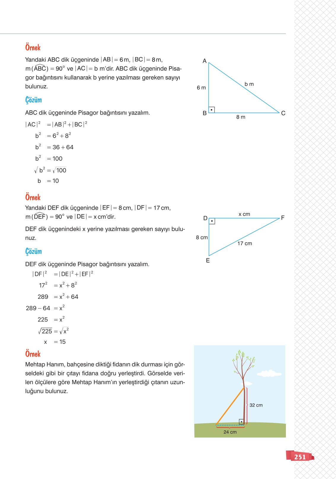 8. Sınıf Sonuç Yayınları Matematik Ders Kitabı Sayfa 251 Cevapları