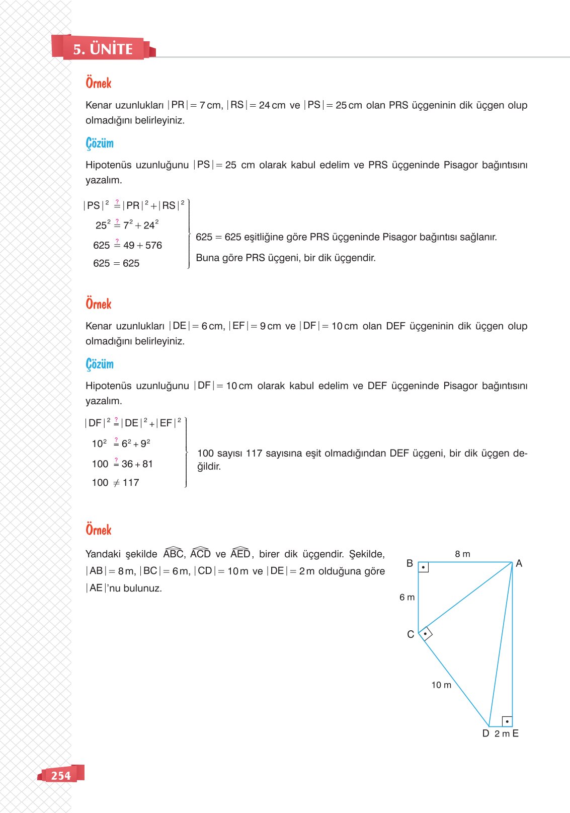 8. Sınıf Sonuç Yayınları Matematik Ders Kitabı Sayfa 254 Cevapları