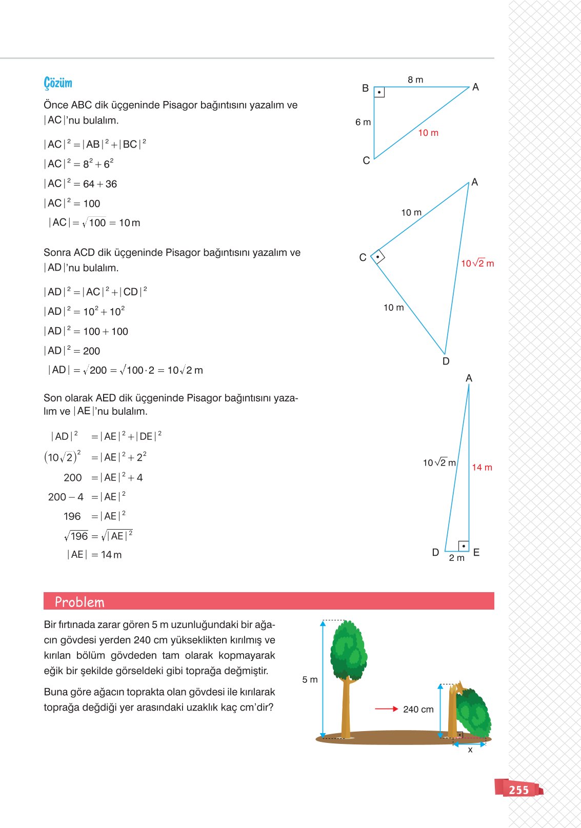 8. Sınıf Sonuç Yayınları Matematik Ders Kitabı Sayfa 255 Cevapları 8. Sınıf Sonuç Yayınları Matematik Ders Kitabı Sayfa 255 Cevapları