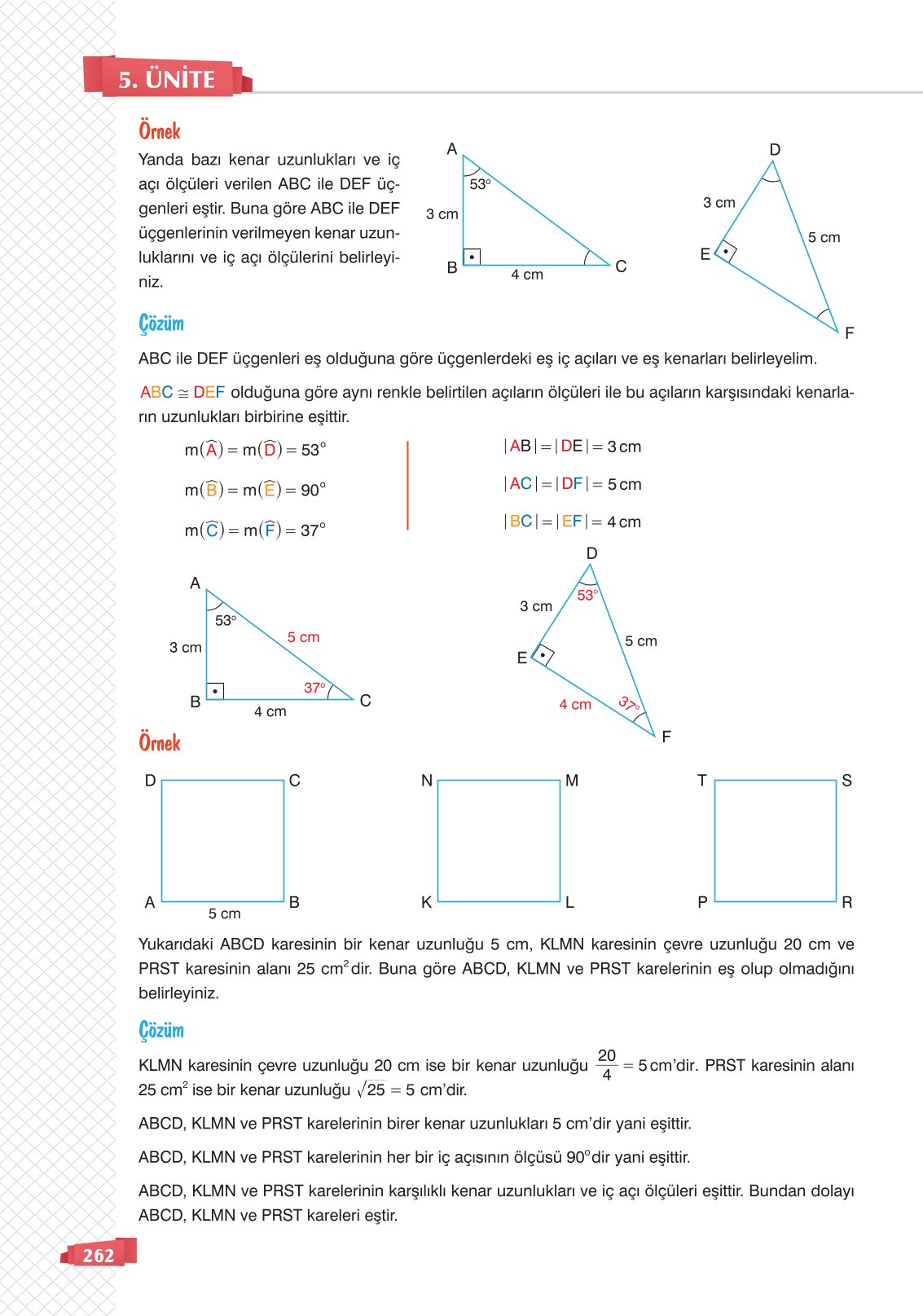 8. Sınıf Sonuç Yayınları Matematik Ders Kitabı Sayfa 262 Cevapları 8. Sınıf Sonuç Yayınları Matematik Ders Kitabı Sayfa 262 Cevapları