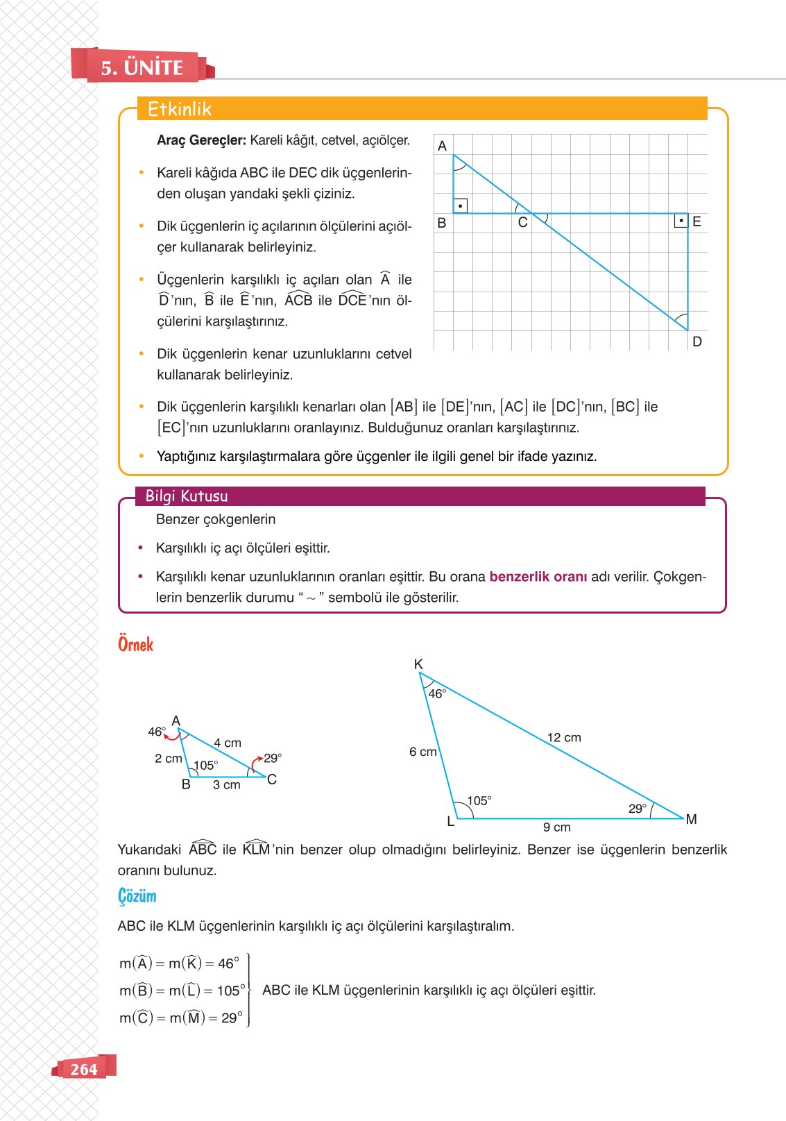 8. Sınıf Sonuç Yayınları Matematik Ders Kitabı Sayfa 264 Cevapları 8. Sınıf Sonuç Yayınları Matematik Ders Kitabı Sayfa 264 Cevapları